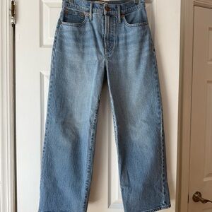Madewell Perfect Vintage Wide-Leg Cropped Jean Size 27P